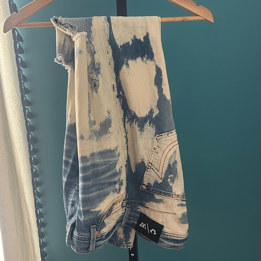 True Religion x Westbrook Blue and White Slim Men Jeans
